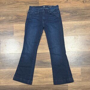 7 For All Mankind Slim Trouser Jeans Women Size 27 Blue Denim NWOT